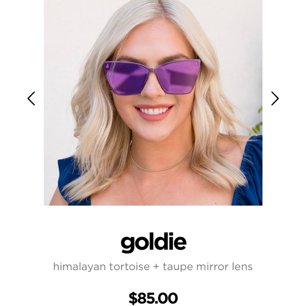 Diff Eyewear Sunglasses Goldie cat eye new